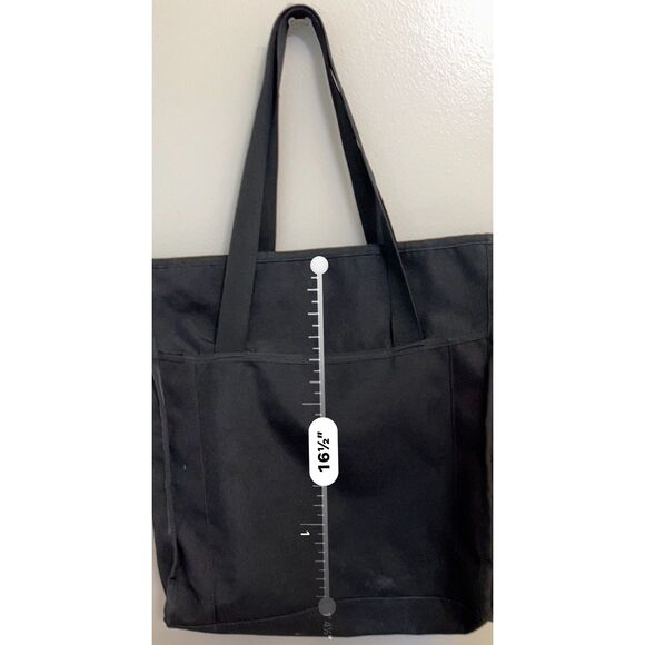 Roxy black canvas tote with matching wristlet - Picture 8 of 14